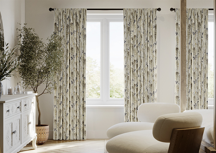 Wisteria Silk, Grey - Made to Measure Curtains - Image 3